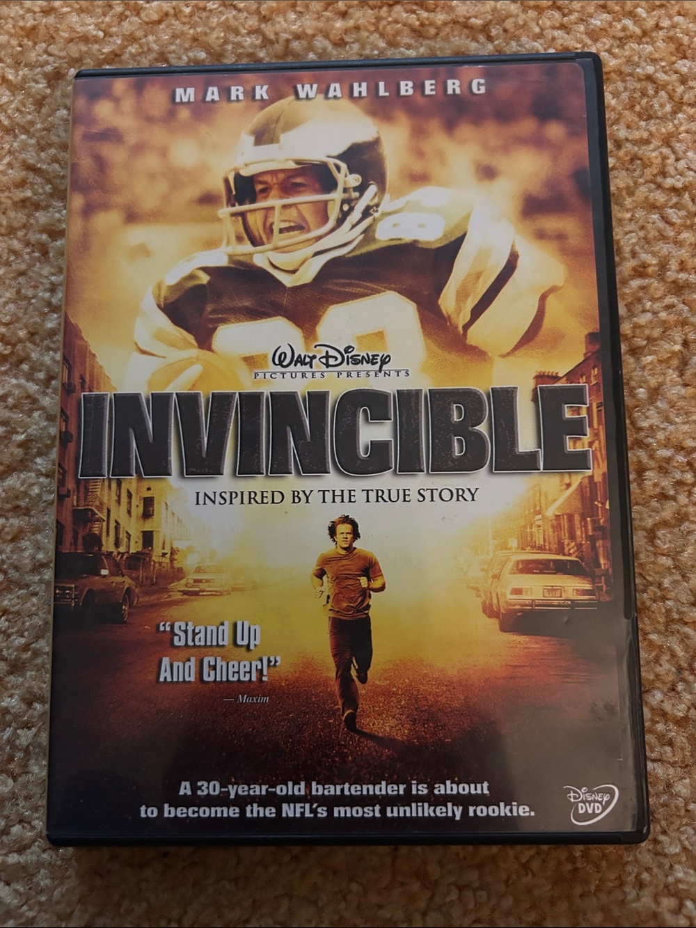 Invincible (Walt Disney) DVD - Orange & Black Cover